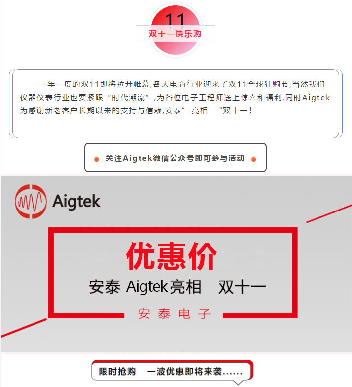 【钜惠来袭】Aigtek功率放大器低价抢购！